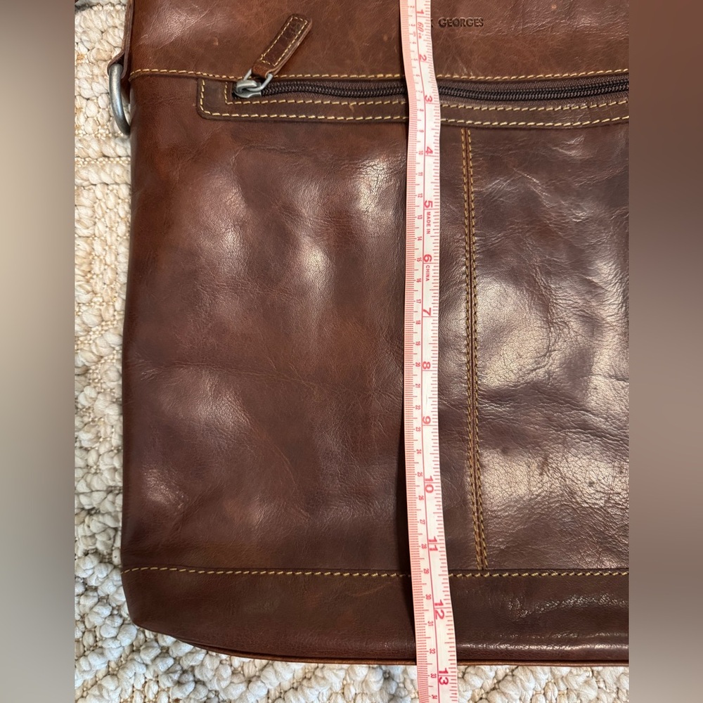 Jack Georges Leather Crossbody Bag NWOT - Picture 7 of 7